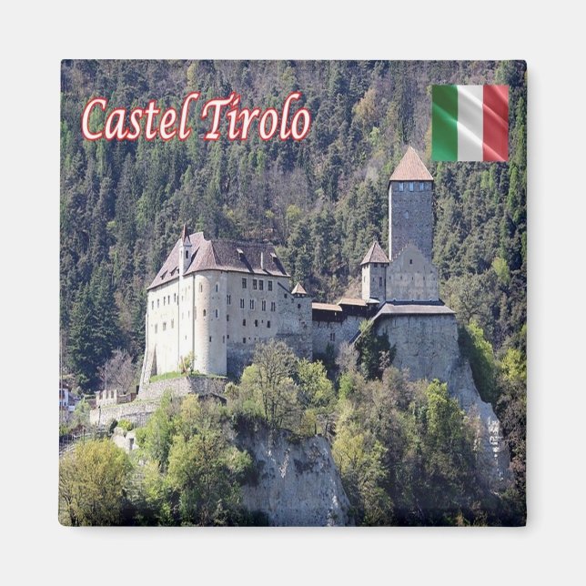 TAA053 TYROL CASTLE, Trentino Alto Adige, Fridge Magnet (Front)