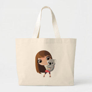 Taara and Pudding the Koala Large Tote Bag