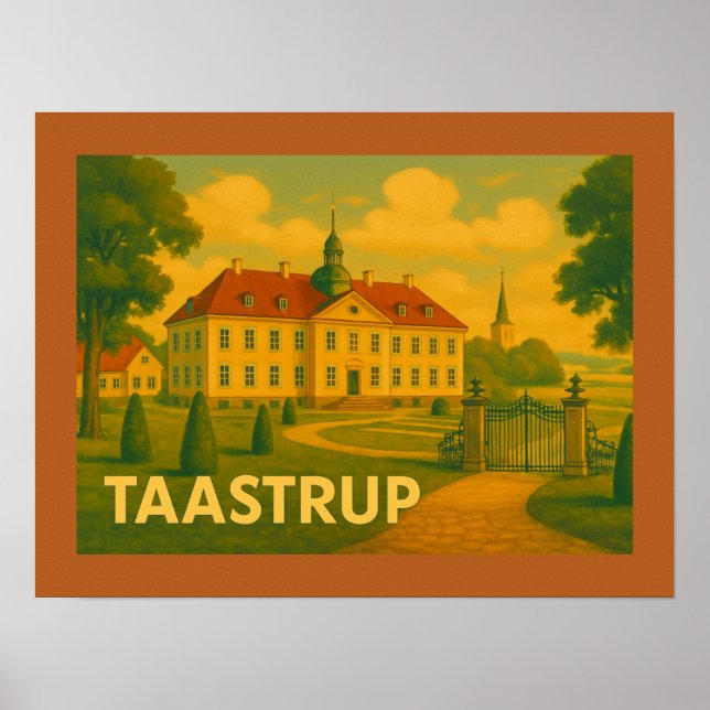 Taastrup Denmark Tower Poster (Front)