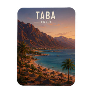 Taba Egypt Sinai Mountains Red Sea Coast Travel Magnet