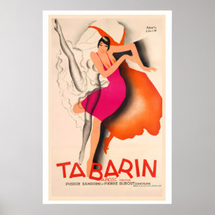 Tabarin by Paul Colin Vintage Art Deco Poster