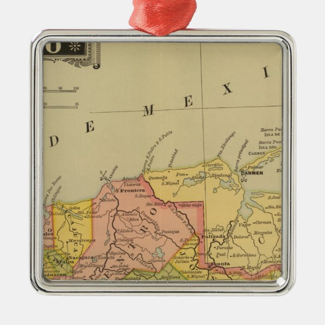 Tabasco Metal Tree Decoration (Front)