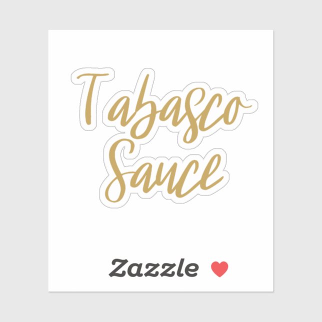 Tabasco Sauce Storage Sticker (Sheet)