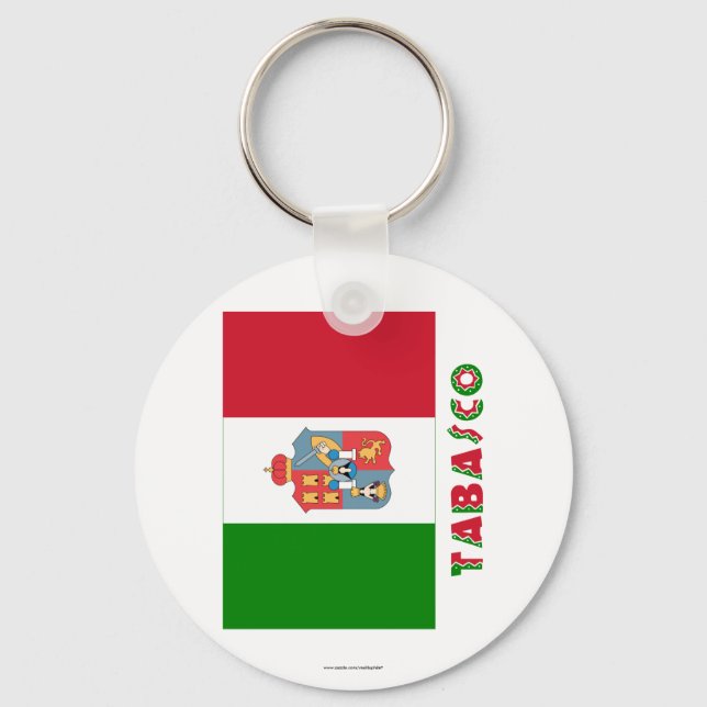 Tabasco Unofficial Flag Key Ring (Front)