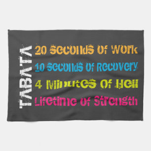 Tabata Workout Tea Towel