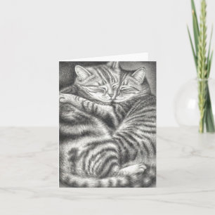TABBY CAT AFFECTION CARD