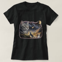 Tabby Cat And Kitten Cosmic Sky Art