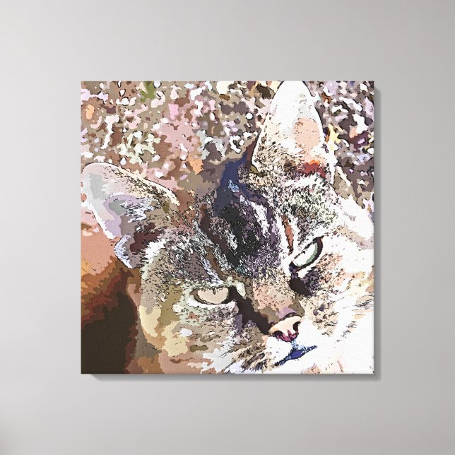 TABBY CAT CANVAS PRINT (Front)