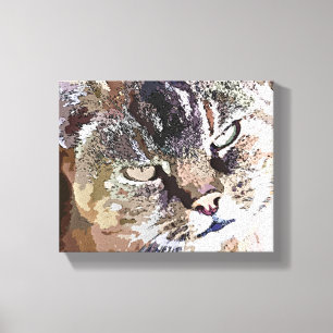 TABBY CAT CANVAS PRINT
