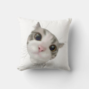 Tabby Cat Cartoon Cushion