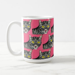 Tabby Cat Classic Mug, 444 ml Coffee Mug