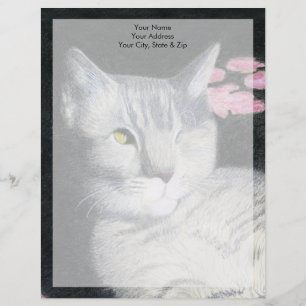 Tabby Cat Custom Letterhead
