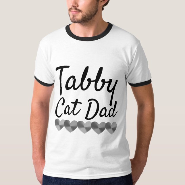 TABBY CAT DAD T-Shirts (Front)