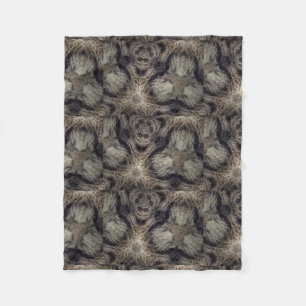 Tabby cat fur design 3 fleece blanket