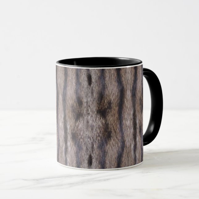 Tabby Cat Fur Mug (Front Right)