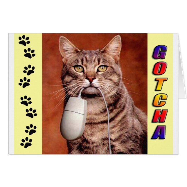Tabby Cat Gotcha (Front Horizontal)