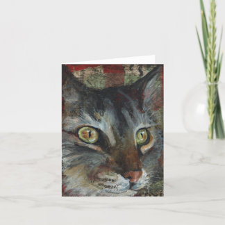 Tabby Cat Greeting Card