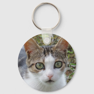 Tabby Cat Key Chain