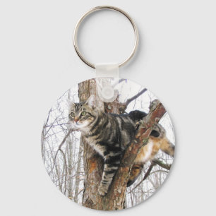 Tabby Cat Key Chain