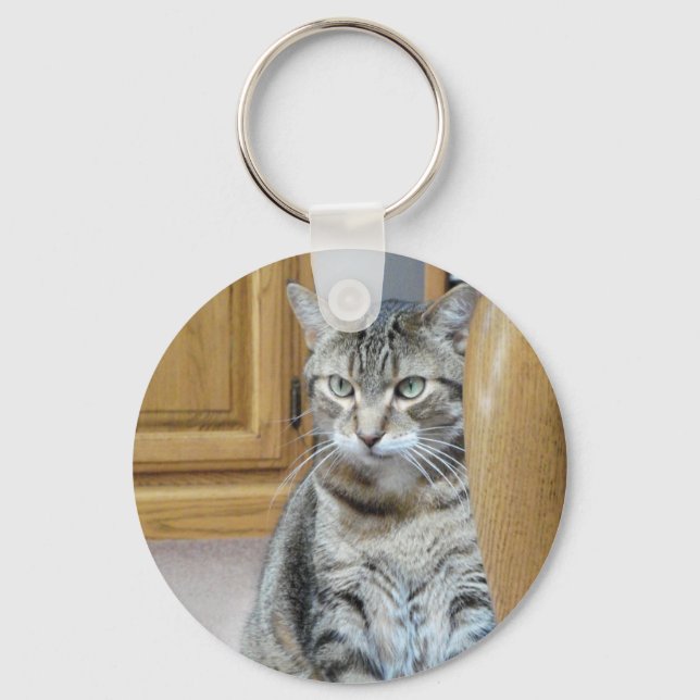 Tabby Cat Key Ring (Front)
