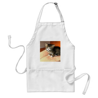 Tabby Cat Kitten Pet Portrait Standard Apron