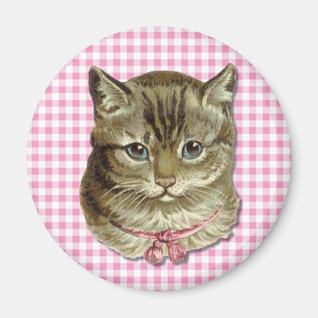 Tabby cat magnet (Front)