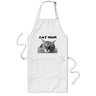 Tabby CAT  MOM Apron