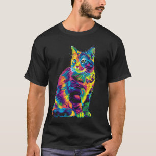 Tabby Cat Orange Cat Popart T-Shirt