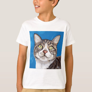 Tabby Cat Painting T-Shirt