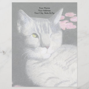 Tabby Cat Personalised Letterhead