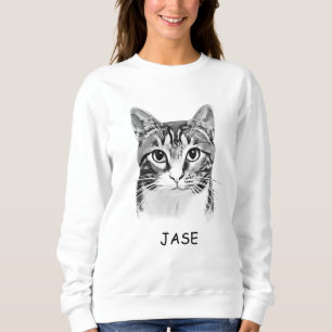 Tabby Cat Personalised Pet Lover Sweatshirt