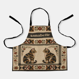 Tabby Cat Quilt Apron