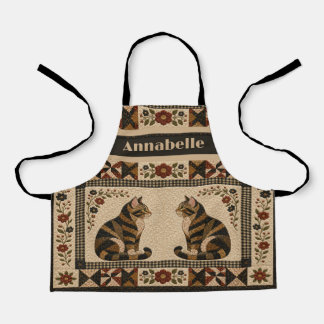 Tabby Cat Quilt Apron