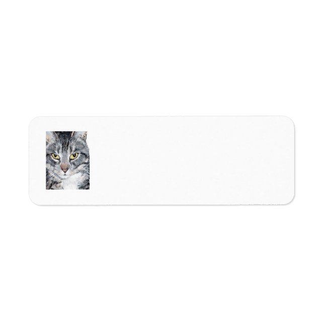 Tabby Cat Return Address Labels (Front)