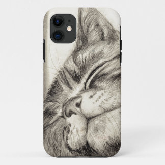 tabby cat scritching iPhone 5 case