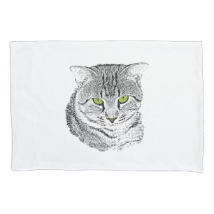 Tabby Cat Sketch Pillowcase