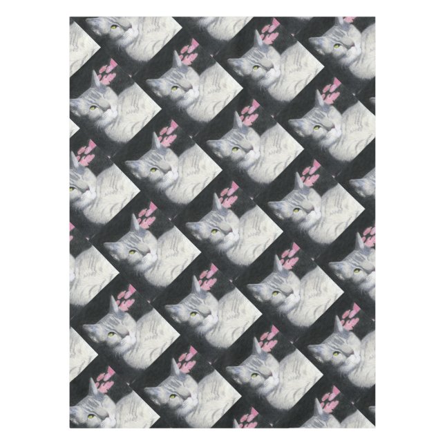 Tabby Cat Tablecloth (Front)