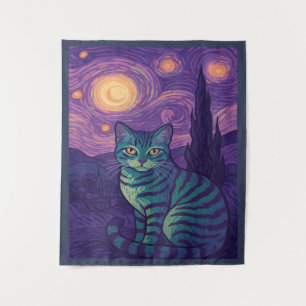 tabby cat tapestry