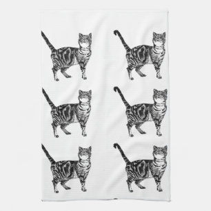 Tabby Cat Tea Towel