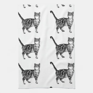 Tabby Cat Tea Towel