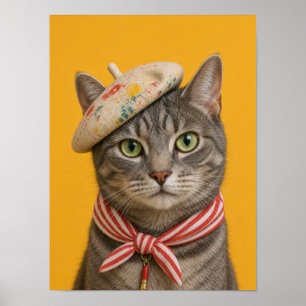 Tabby Cat Wall Art — Artist Painter Pet Portrait