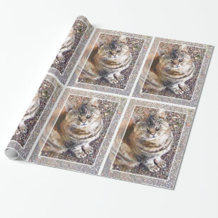 TABBY CAT WRAPPING PAPER