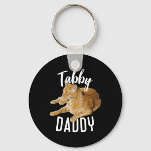Tabby Daddy Organe Cat Cat Lovers Key Ring