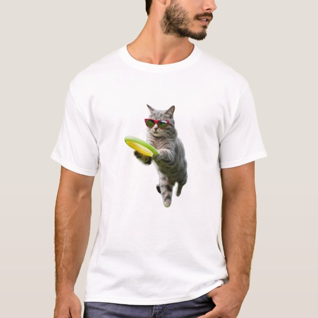Tabby Disc Golfer T-Shirt (Front)