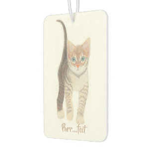 Tabby Kitten Car Air Freshener