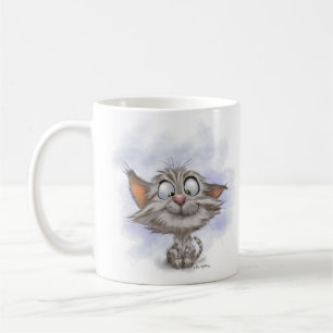 Tabby Kitten Cartoon Coffee Mug