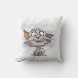 Tabby Kitten Cartoon Cushion