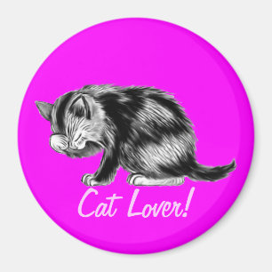 Tabby Kitten Cat-lover Art Magnet