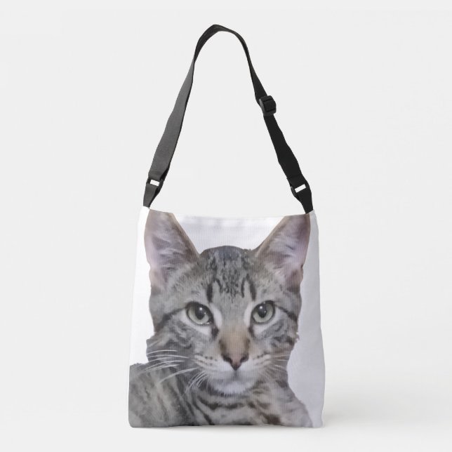 Tabby Kitten Crossbody Bag (Back)