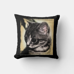 Tabby Kitten Cushion